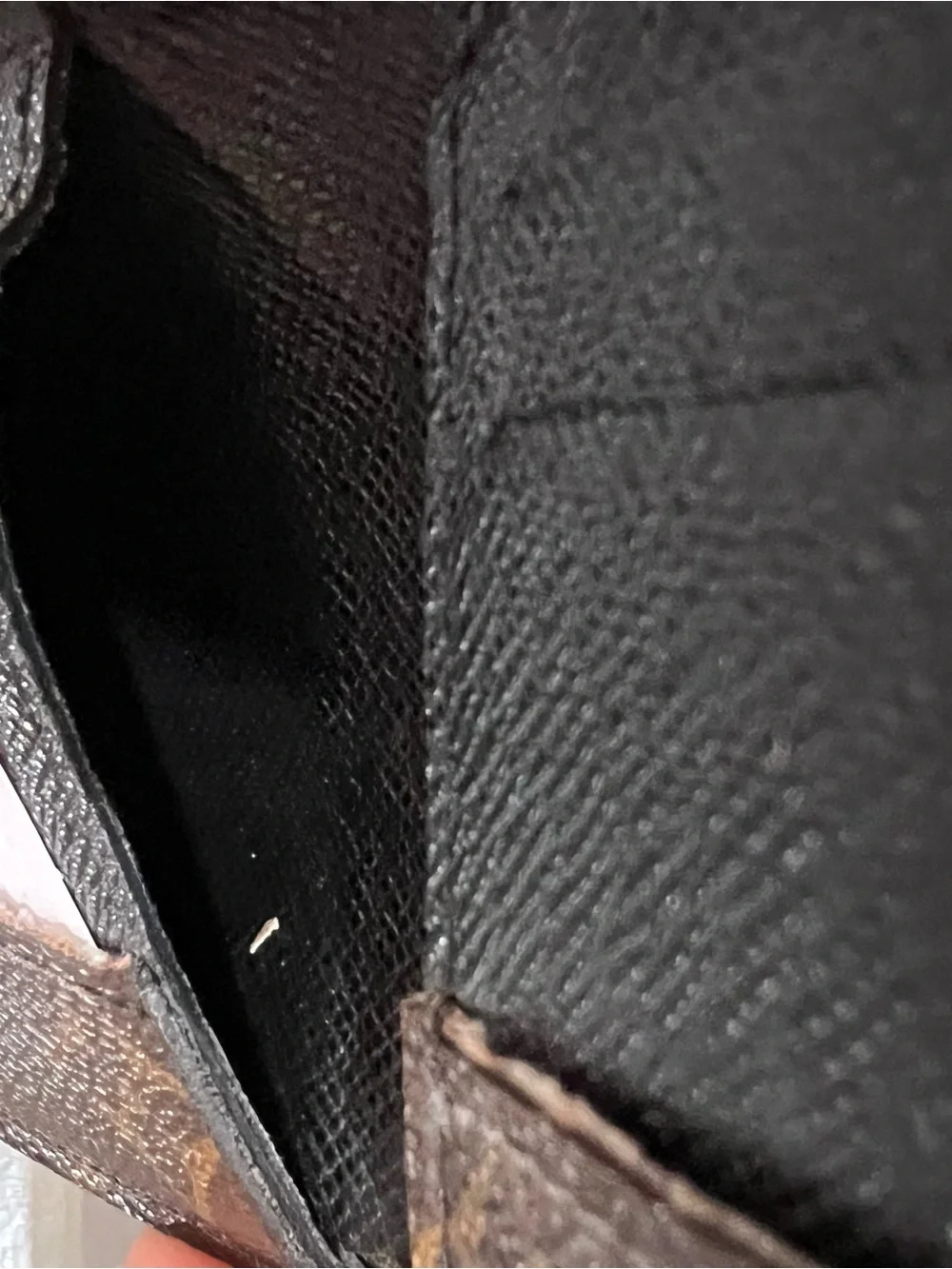Louis Vuitton Brown Monogram Gaspar Mascassar Wallet with Black Trim